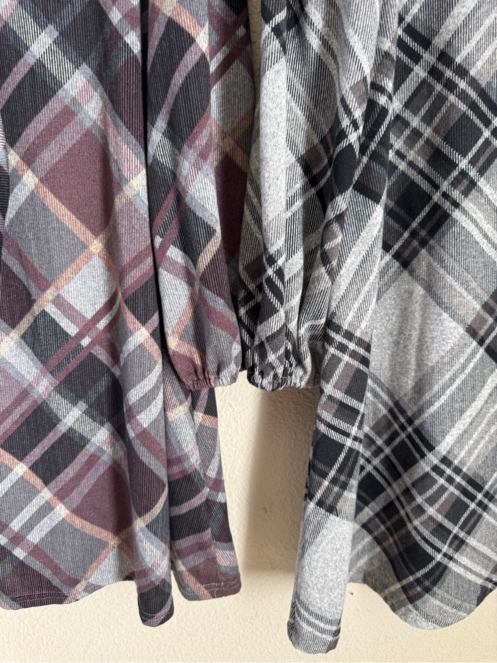 Chetta B Plaid Dress with matching scarf - Picture 3 of 5
